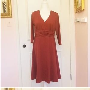 NWT BEBONNIE rusty red dress